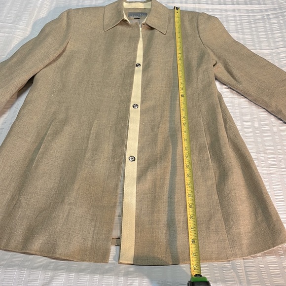 TALORA (a Nordstrom brand) linen knee length three season coat - Picture 7 of 8